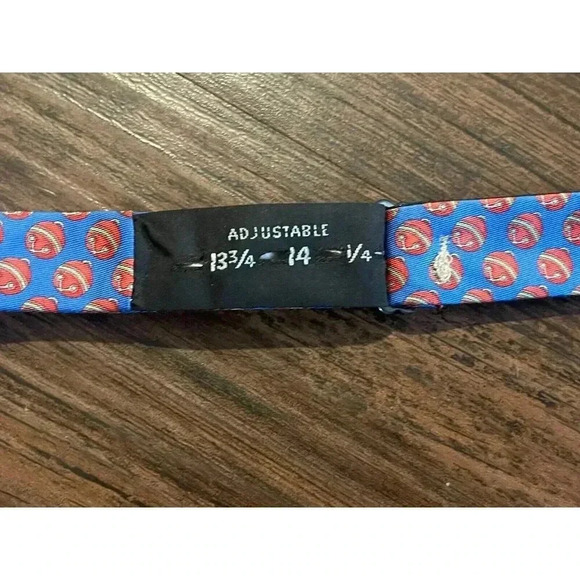 Peter Blair Christmas Bells Bow Tie 100%‎ Silk - Picture 4 of 5